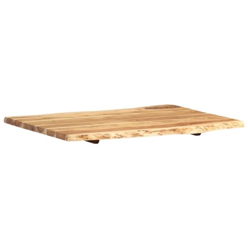 Table Top Solid Acacia Wood 80x(50-60)x2.5cm DIY Desk Panel Board - Image 8