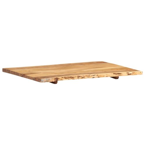Table Top Solid Acacia Wood 80x(50-60)x2.5cm DIY Desk Panel Board - Image 9