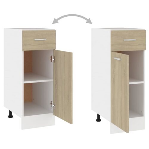 Drawer Bottom Cabinet Sonoma Oak 30x46x81.5cm Engineered Wood - Image 6