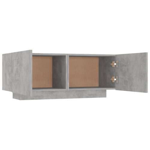 Wooden Bedside Table Storage Side Door Cabinet Bedroom Nightstand Concrete Grey - Image 6