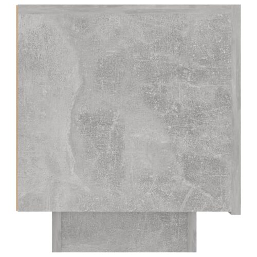 Wooden Bedside Table Storage Side Door Cabinet Bedroom Nightstand Concrete Grey - Image 7