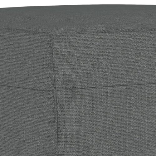 Footstool Dark Grey 60x50x41cm Fabric - Image 5