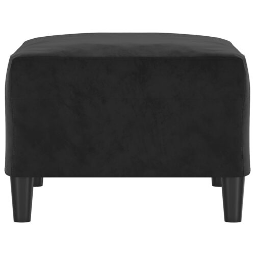 Footstool Black 70x55x41cm Velvet - Image 4