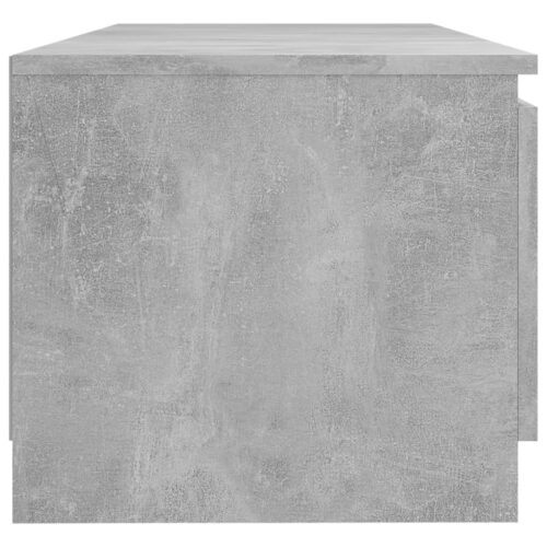 TV Cabinet with LED Lights Concrete Grey 140x40x35.5cm - Image 6