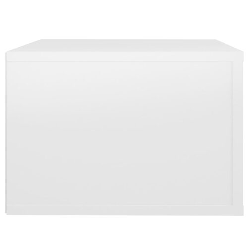 Wall-mounted Bedside Cabinets 2pcs High Gloss White 50x36x25cm - Image 9