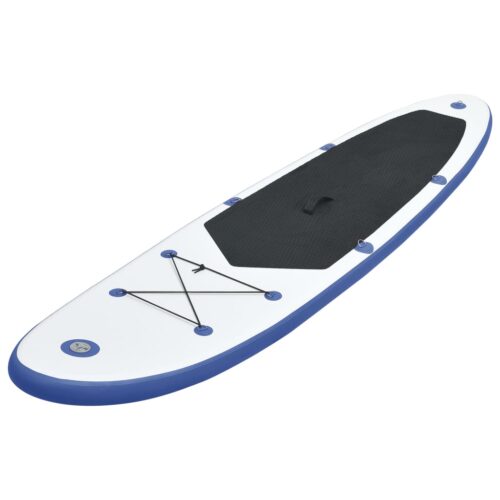 Inflatable Stand Up Paddle Board Set SUP Kayak Surf Water Surfboard Blue White - Image 2