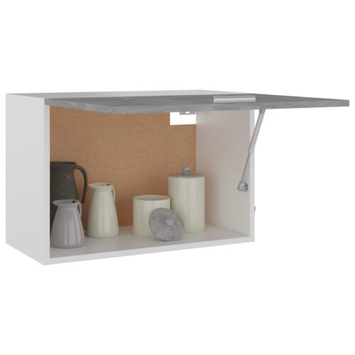 Hanging Cabinet Concrete Grey 60x31x40cm Engineered Wood - Image 4