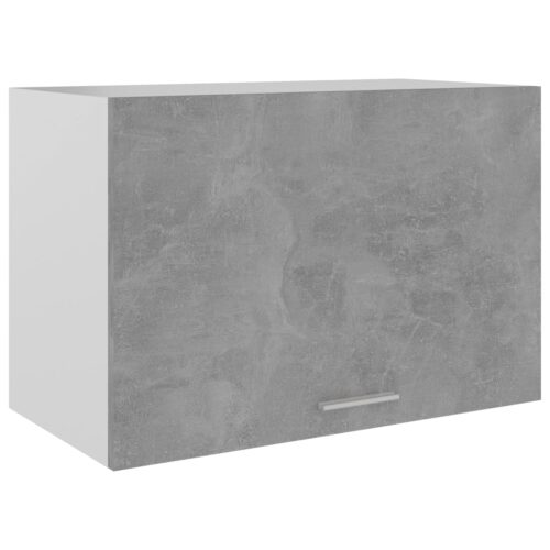 Hanging Cabinet Concrete Grey 60x31x40cm Engineered Wood - Image 10