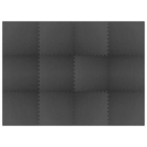 Floor Mats 12pcs 4.32m EVA Foam Black - Image 3