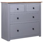 Sideboard Grey 80x40x83cm Pinewood Panama Range