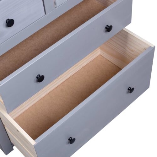 Sideboard Grey 80x40x83cm Pinewood Panama Range - Image 8