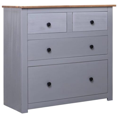 Sideboard Grey 80x40x83cm Pinewood Panama Range - Image 11