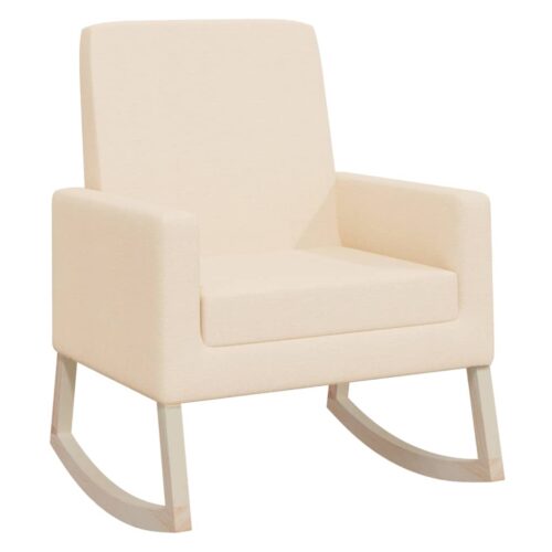 Rocking Chair Cream Fabric - Image 2