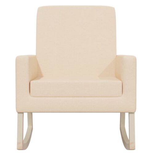 Rocking Chair Cream Fabric - Image 3