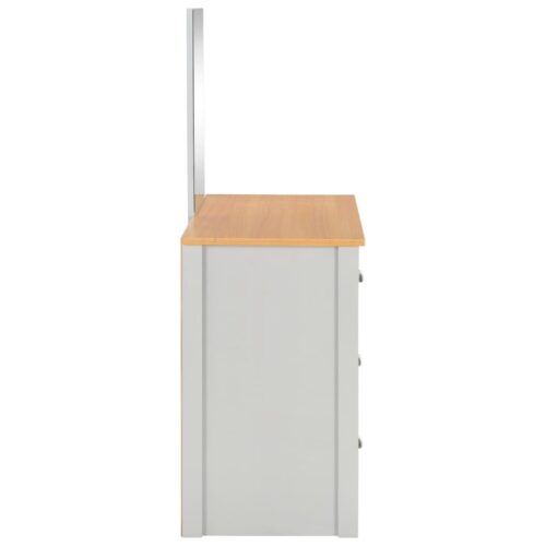 Dressing Table with Mirror Stool Grey 104x45x131cm - Image 6
