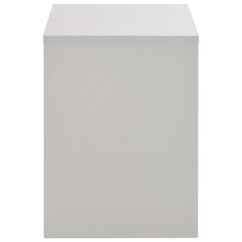 Dressing Table with Mirror Stool Grey 104x45x131cm - Image 7