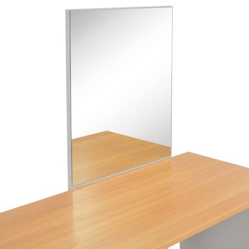 Dressing Table with Mirror Stool Grey 104x45x131cm - Image 11