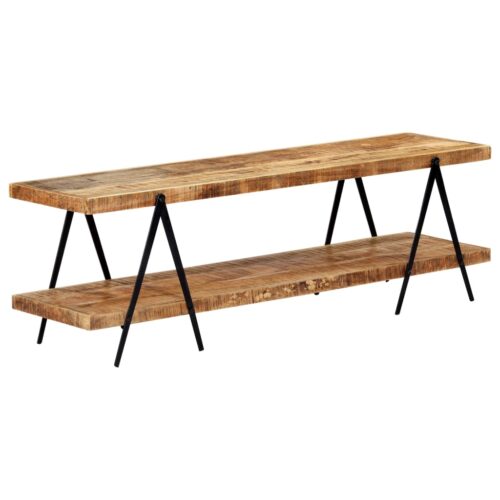TV Cabinet 160x40x50cm Solid Mango Wood - Image 6