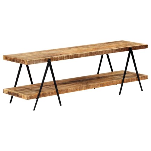 TV Cabinet 160x40x50cm Solid Mango Wood - Image 9