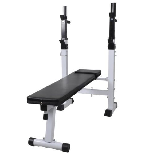 Workout Bench with Weight Rack Barbell Dumbbell Set 60.5kg - Image 2