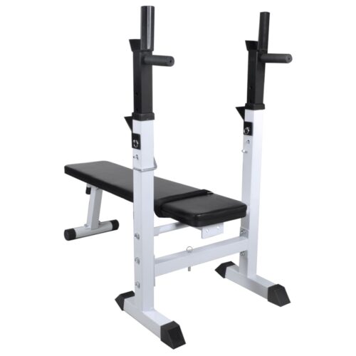 Workout Bench with Weight Rack Barbell Dumbbell Set 60.5kg - Image 4