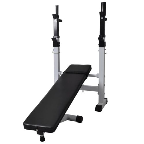 Workout Bench with Weight Rack Barbell Dumbbell Set 60.5kg - Image 5
