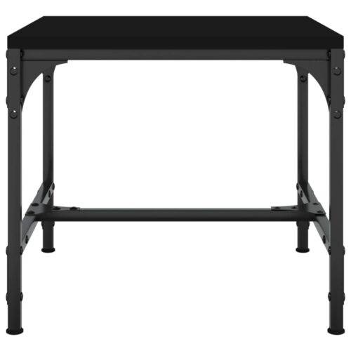Side Tables 2pcs Black 40x40x35cm Engineered Wood - Image 5