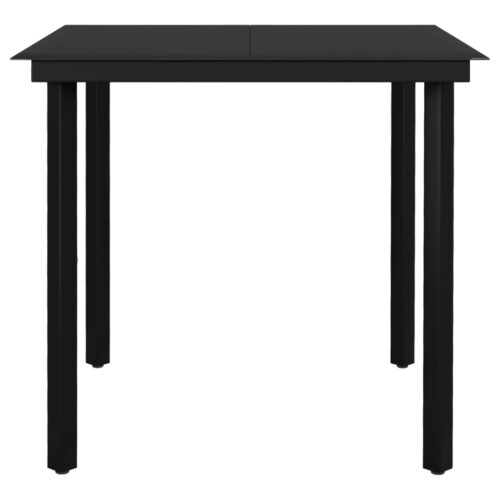 5-Piece Garden Dining Set Dark Grey - Image 6