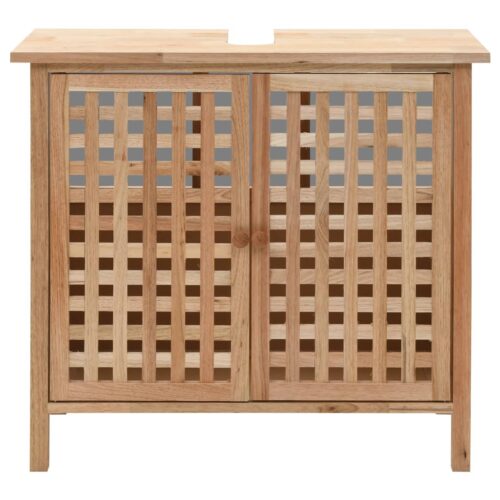 Sink Cabinet Solid Walnut Wood 66x29x61cm - Image 3