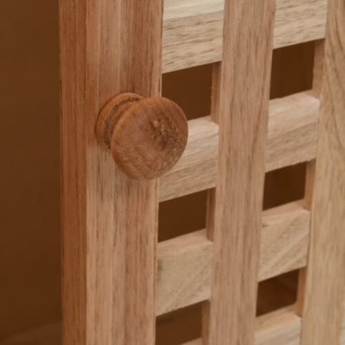 Sink Cabinet Solid Walnut Wood 66x29x61cm - Image 4
