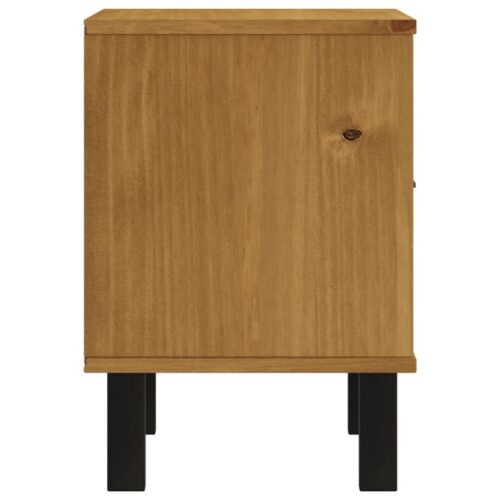 Bedside Cabinet FLAM 40x35x50cm Solid Wood Pine - Image 6