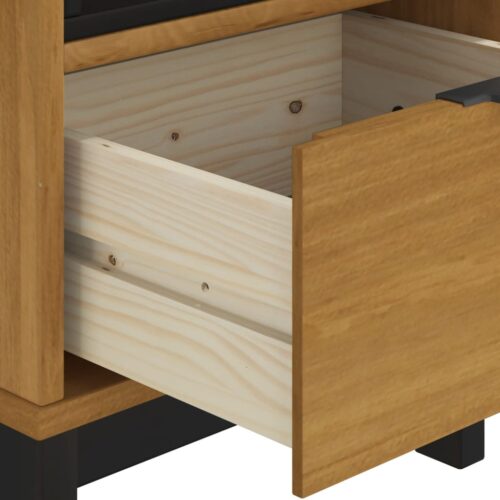 Bedside Cabinet FLAM 40x35x50cm Solid Wood Pine - Image 8