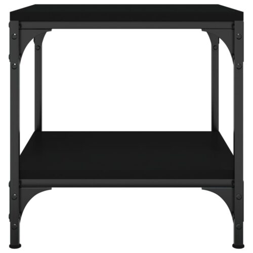 Side Tables 2pcs Black 40x40x40cm Engineered Wood - Image 6