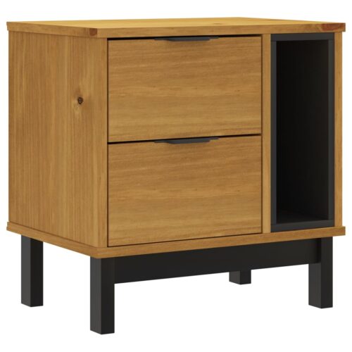 Bedside Cabinet FLAM 49x35x50cm Solid Wood Pine - Image 2