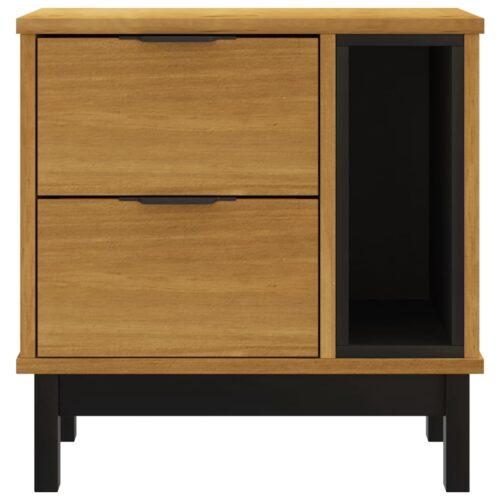 Bedside Cabinet FLAM 49x35x50cm Solid Wood Pine - Image 5