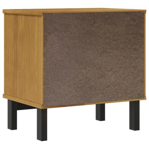 Bedside Cabinet FLAM 49x35x50cm Solid Wood Pine - Image 7