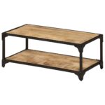 Coffee Table 90x45x35cm Solid Rough Mango Wood