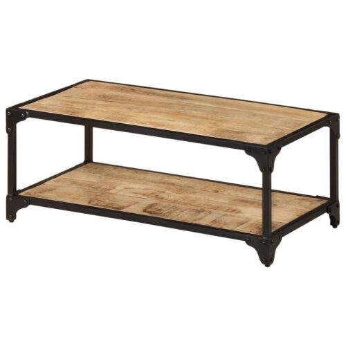 Coffee Table 90x45x35cm Solid Rough Mango Wood