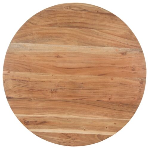 Dining Table 80cm Solid Acacia Wood - Image 2