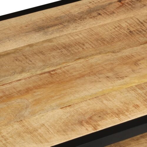 Coffee Table 90x45x35cm Solid Rough Mango Wood - Image 5
