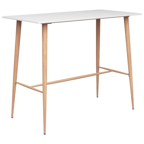 Bar Table White 120x60x105cm