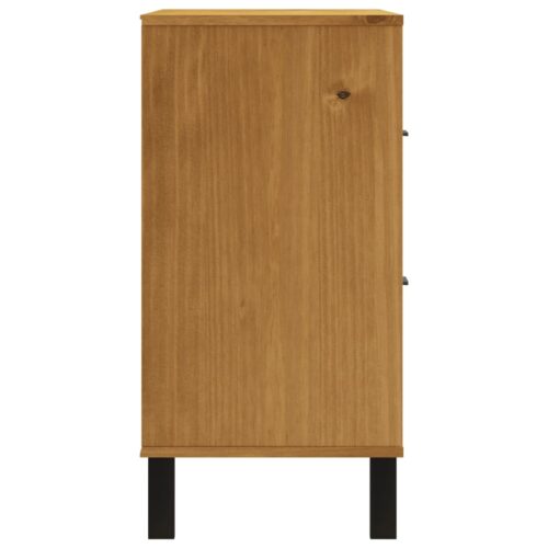 Drawer Cabinet FLAM 80x40x80cm Solid Wood Pine - Image 6