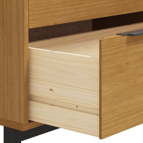 Drawer Cabinet FLAM 80x40x80cm Solid Wood Pine - Image 8