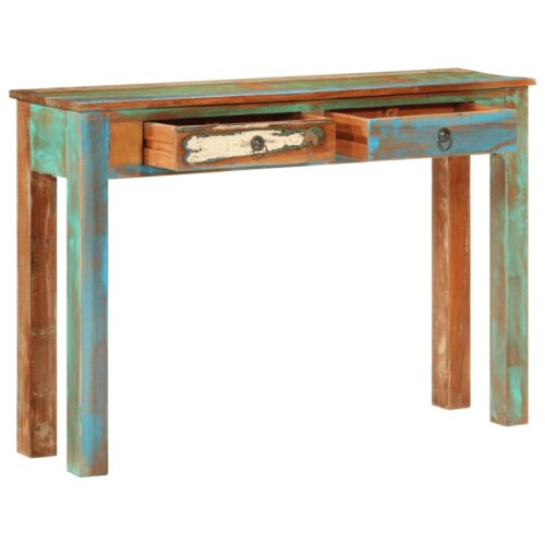 Console Table 110x30x75cm Solid Wood Reclaimed - Image 2