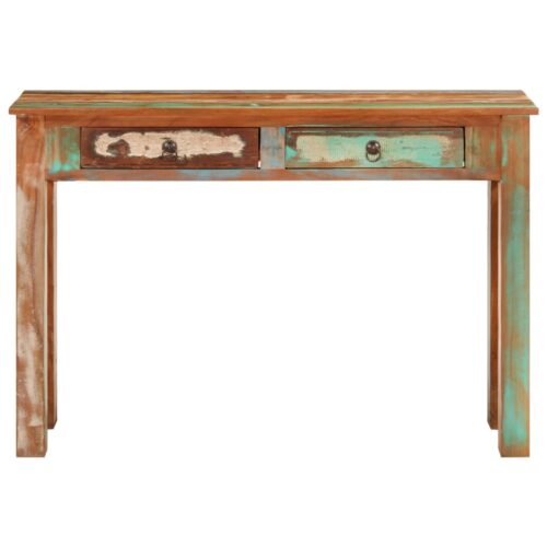 Console Table 110x30x75cm Solid Wood Reclaimed - Image 3