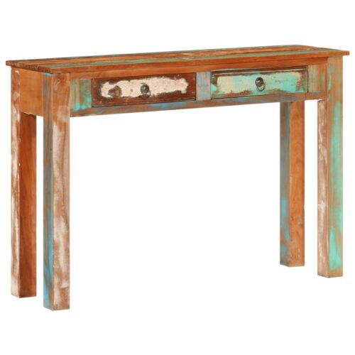 Console Table 110x30x75cm Solid Wood Reclaimed - Image 11