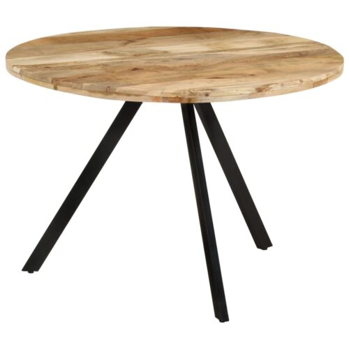 Dining Table 110x75cm Solid Wood Mango - Image 11