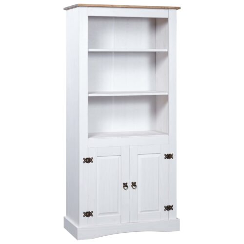 Cupboard Mexican Pine Corona Range White 80x40x170cm