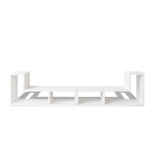 TV Cabinet Double L-Shaped White - Image 5
