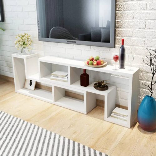 TV Cabinet Double L-Shaped White - Image 8